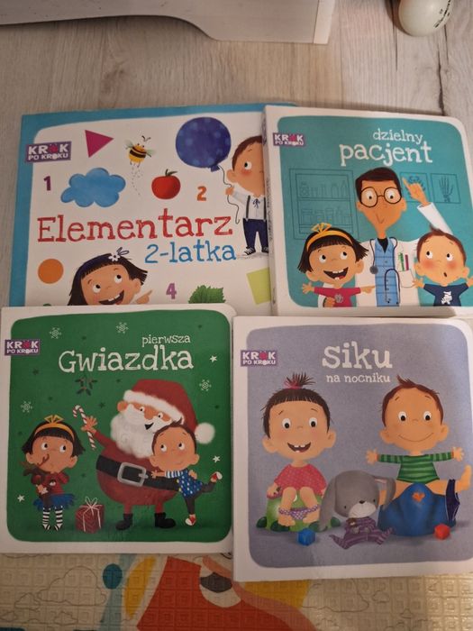 Książki z serii krok po kroku elementarz 2 latka, siku i inne