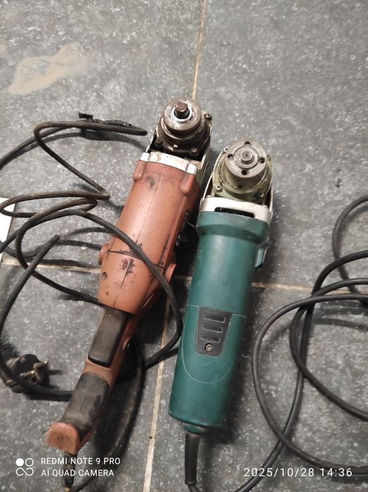 Szlifierki kątowe uszkodzone