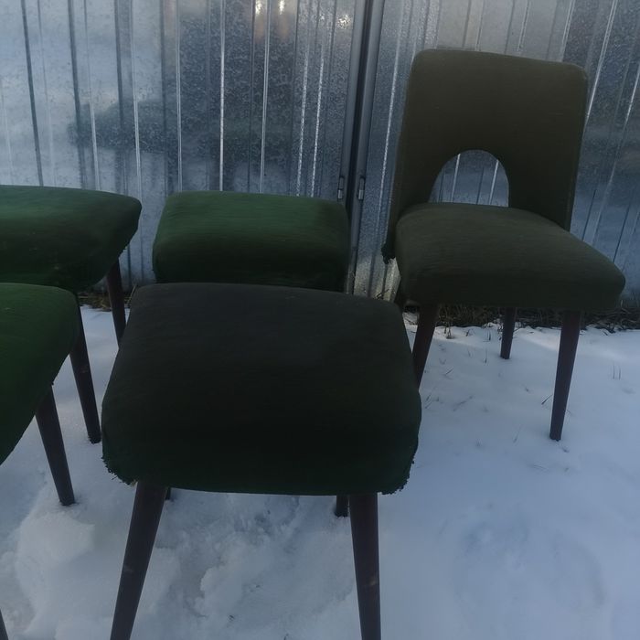 Sprzedam krzesła, taborety patyczaki prl krzesła Tzw Muszelka. Słupsk.