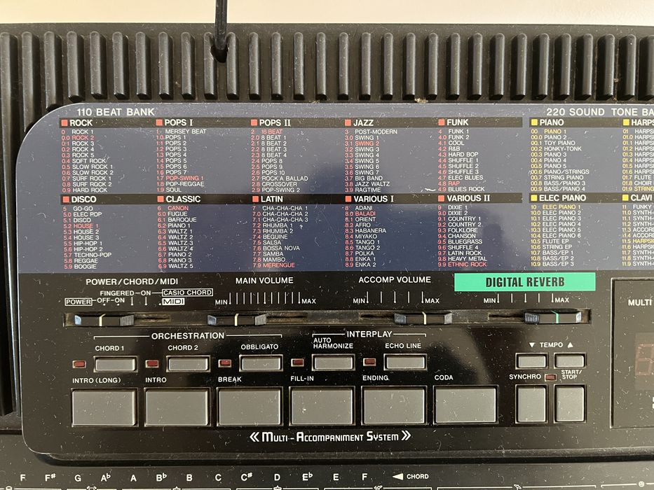 Teclado electronio vintage Casio CT660