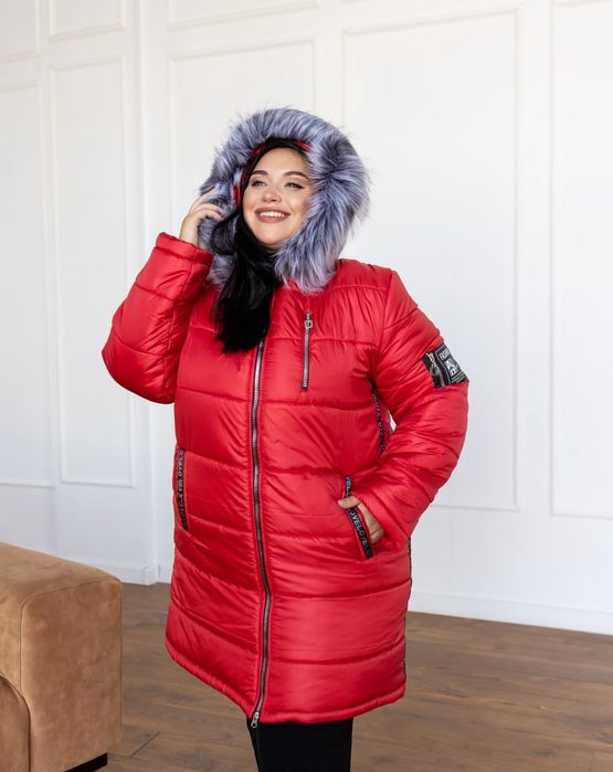 Зимняя женская куртка курточка пуховик больших размеров 42-82р