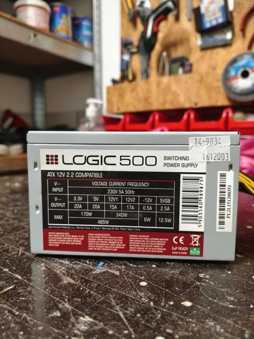 Zasilacz używany "Logic" moc 500 W.