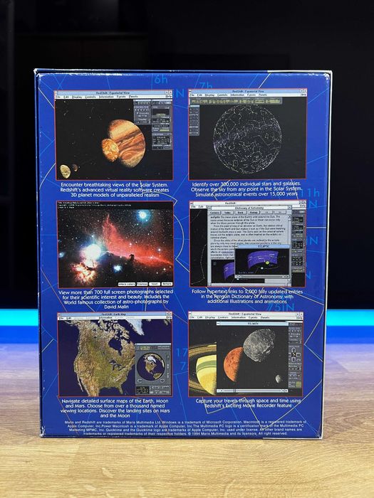 Redshift 1 + 2 program astronomiczny (PC EN 1994) wydanie BIG BOX