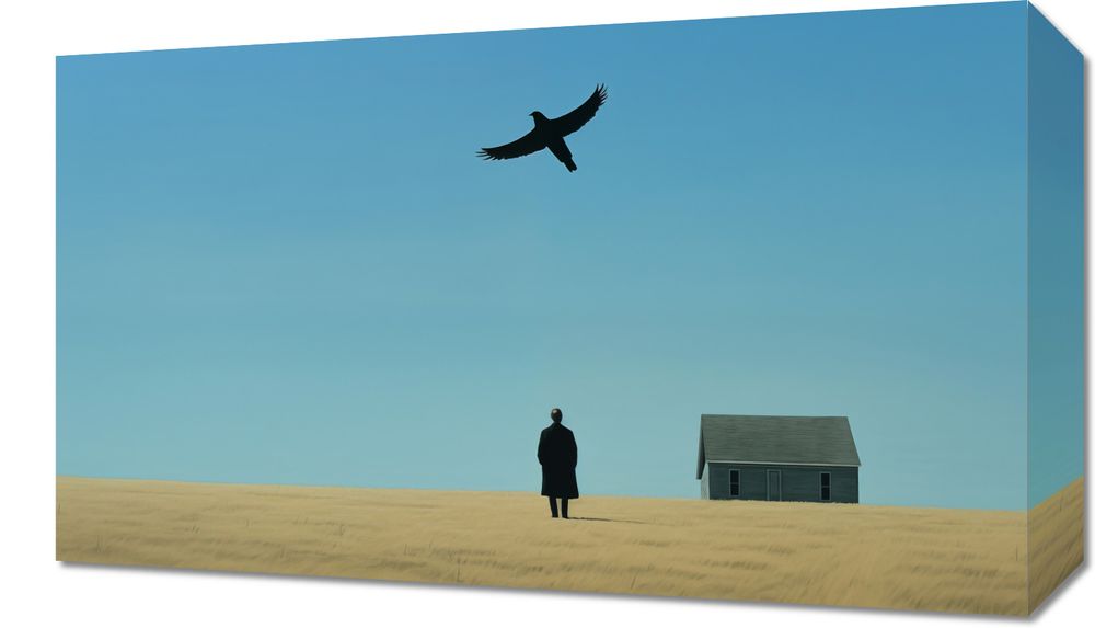 Obraz 50x30cm Samotny i Wolny