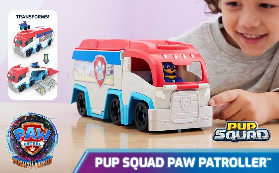 Щенячий патруль Мегакіно 2023: Патрулевоз із Гонщиком. Paw Patrol