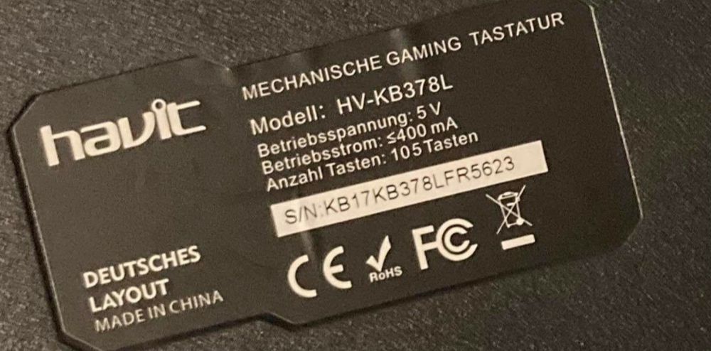 Klawiatura mechaniczna gamingowa Havit HV-KB378L