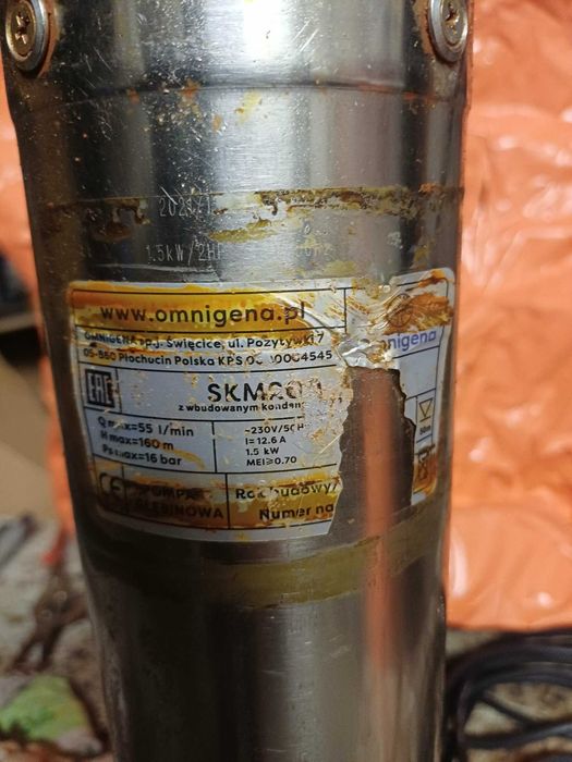 Pompa głębinowa omnigena skm 200 używana 2 lata