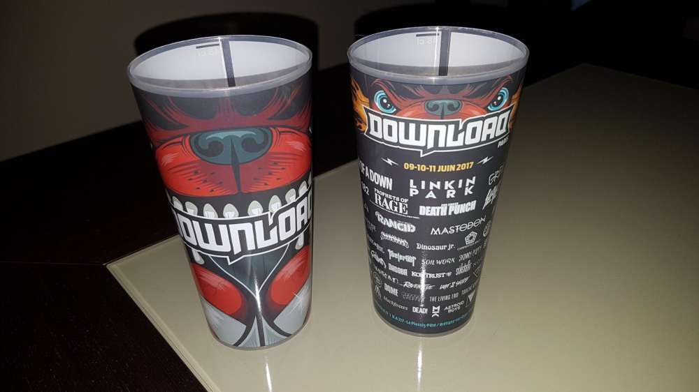 Copo plástico Download festival Paris
