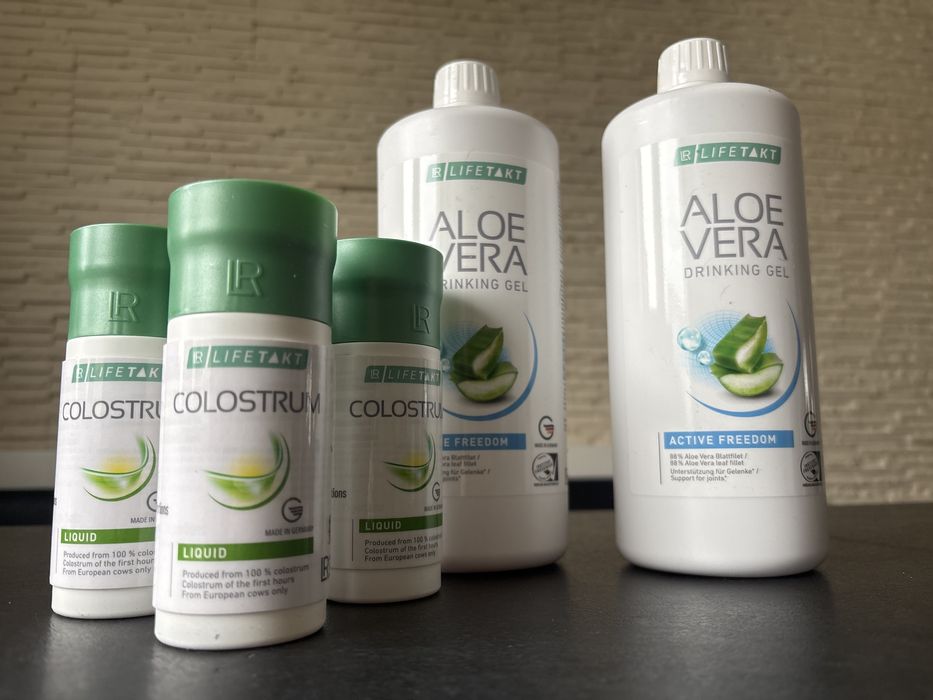 Colostrym w plynie 3 pak + aloe vera drunkong zel 2x 1000 ml