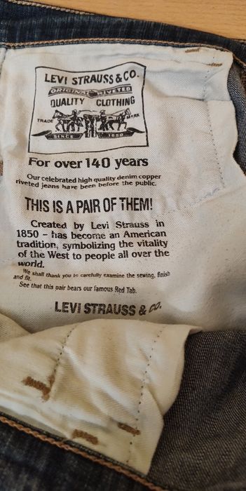 Spodnie jeansowe damskie Levi's, dzwony, rozm. 38/M, vintage