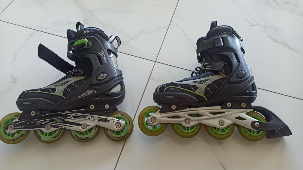 Łyżworolki rolki regulowane chłopięce dziecięce 35-38 s.db.+ ABEC-7