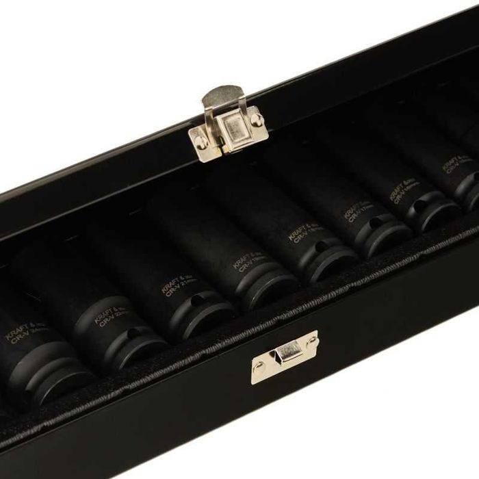 Nasadki udarowe DŁUGIE 1/2" 15szt. 10- 32 mm KD11769