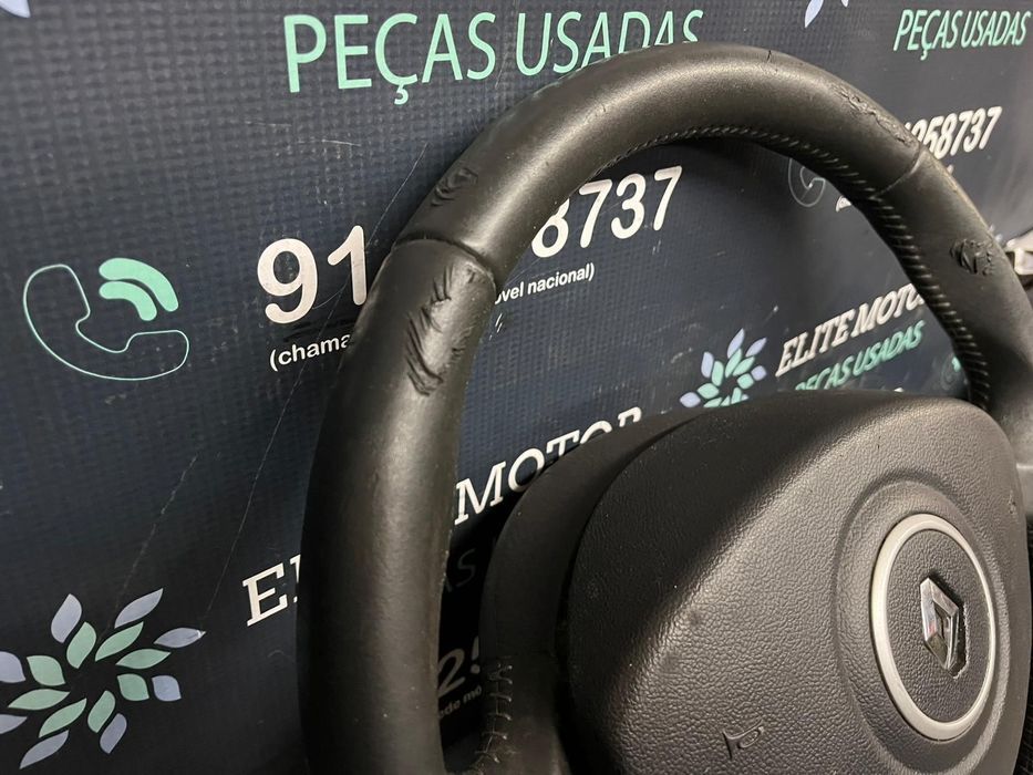 Volante usado pele com airbag RENAULT CLIO III 3