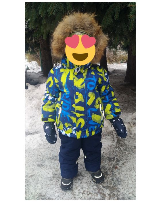 Зимовий комбінезон, комплект з мембрани Jie.relmo для хлопчика 4-6р