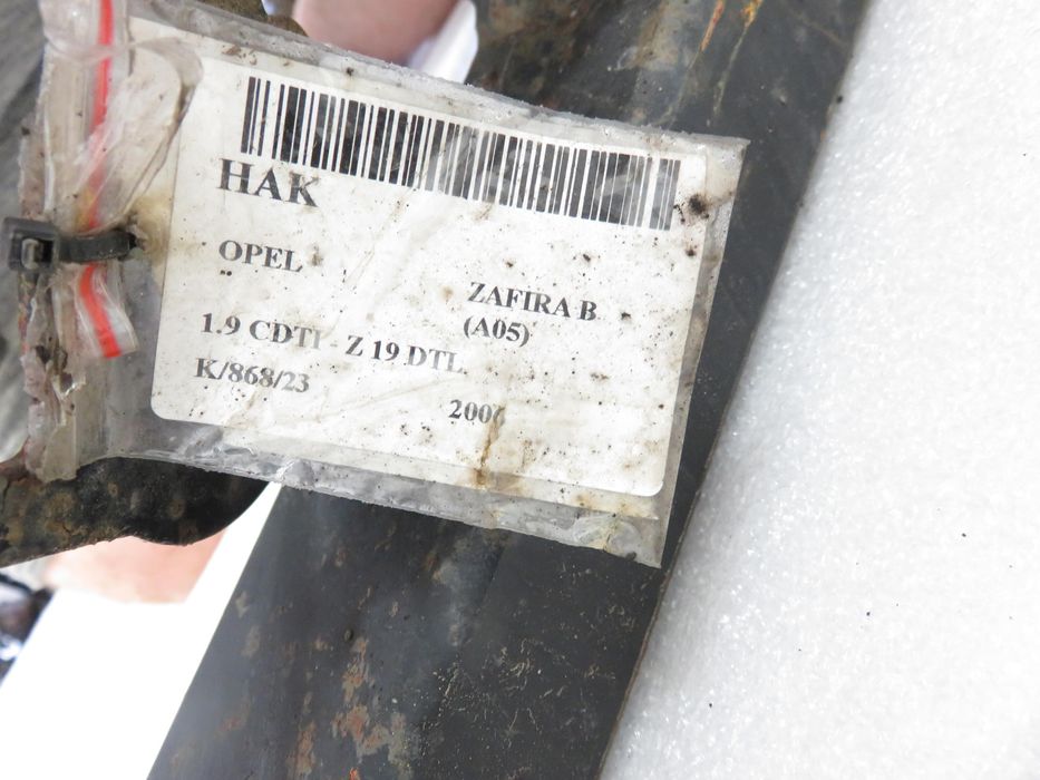 Hak Opel Zafira B - 001489 Oris Odpinany