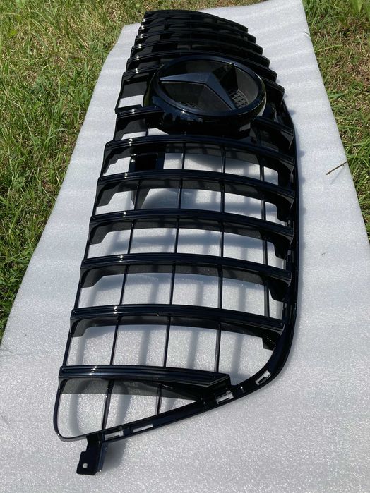 Решетка радиатора mercedes GL X166 2012-2015год. GT All Black & Chrome Black