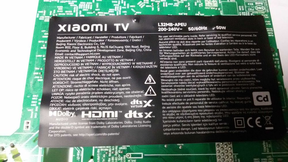 tpd.t950d5t.pb791 (t) mainboard placa unica  tv xiatpd.t950d5t.pb791 (t) mainboard placa unica tv xiaomi L32mb-apeu (nova)omi L32mb-apeu