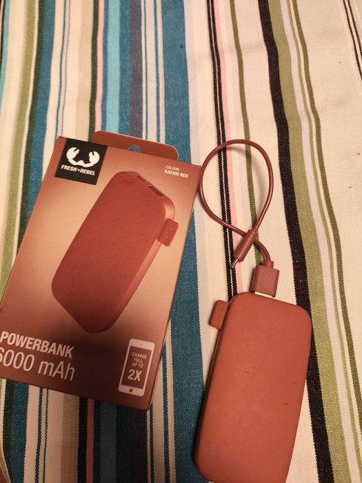 Bateria portátil Powerbank fresh and rebel 6000 mah