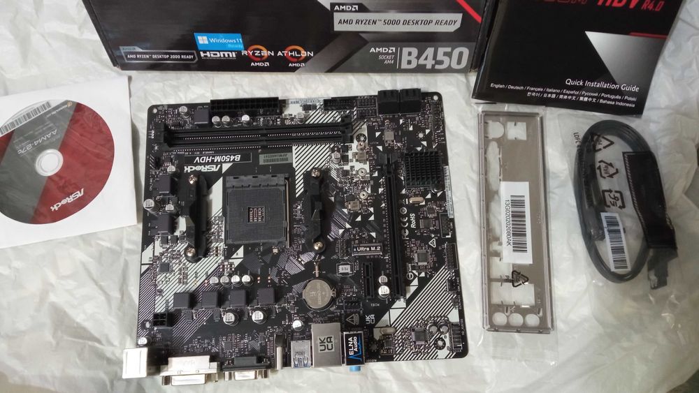 asrock b450m hdv - купить комплектующие для ПК - Цена на OLX.ua