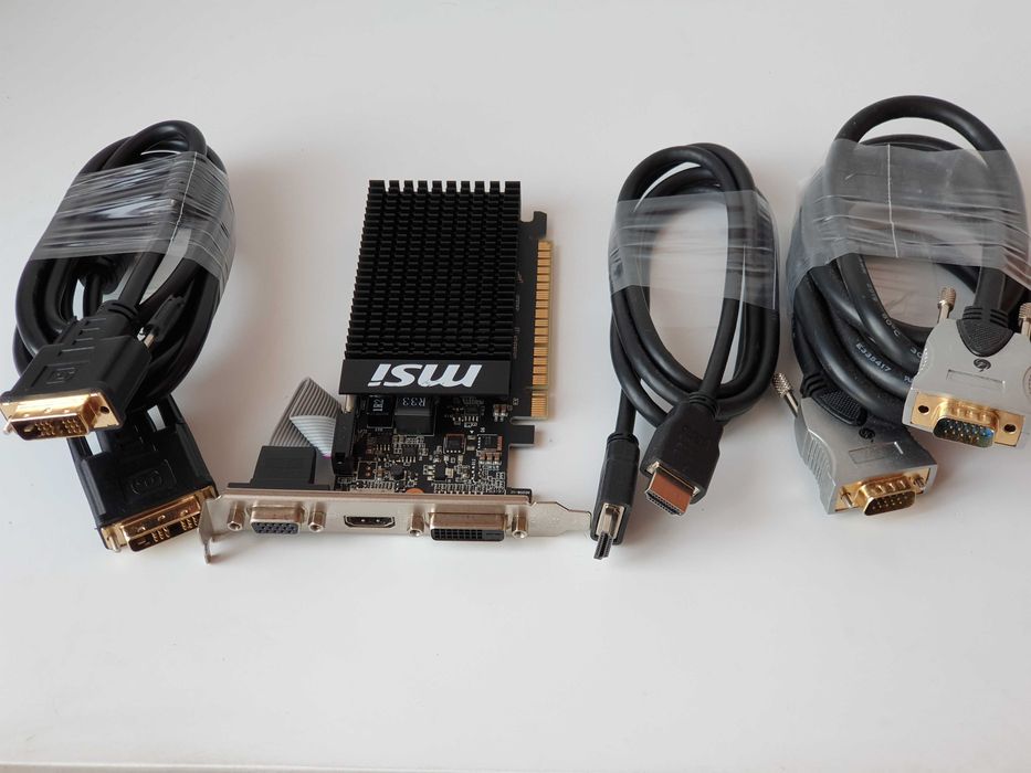 Відеокарта MSI PCI-Ex GeForce GT 710 2048  DDR3 +кабель DVI, HDMI, VGA