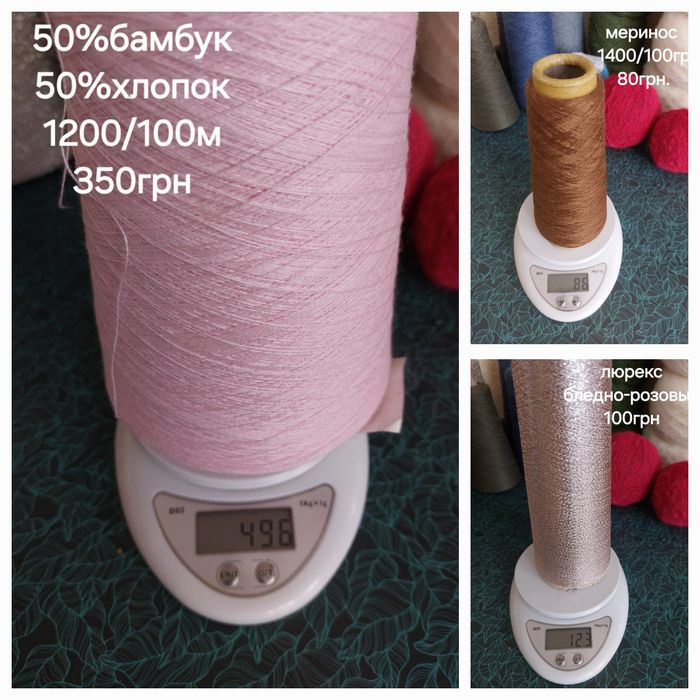 Пряжа, нитки для в'язання
