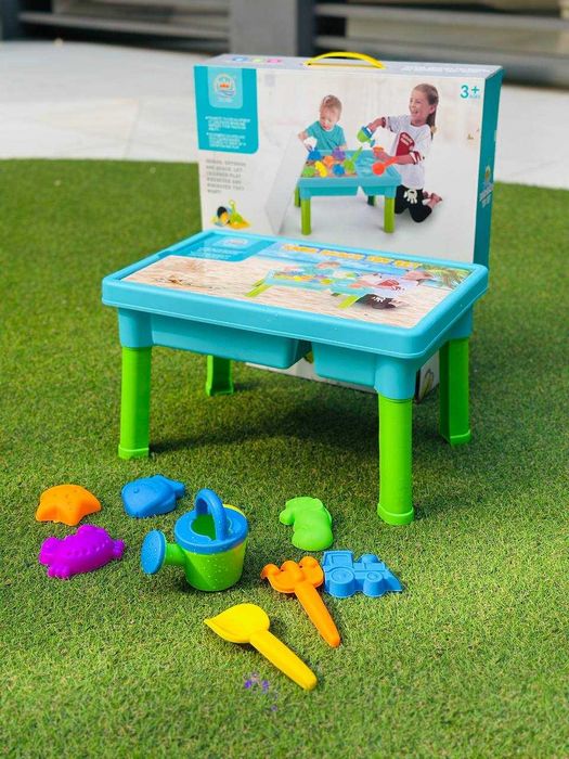 Акція!!! Дитячий стіл-пісочниця з набором для піску