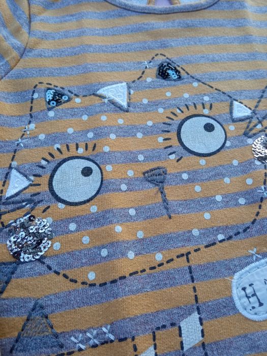 Bluza George musztardowa kotek r.110