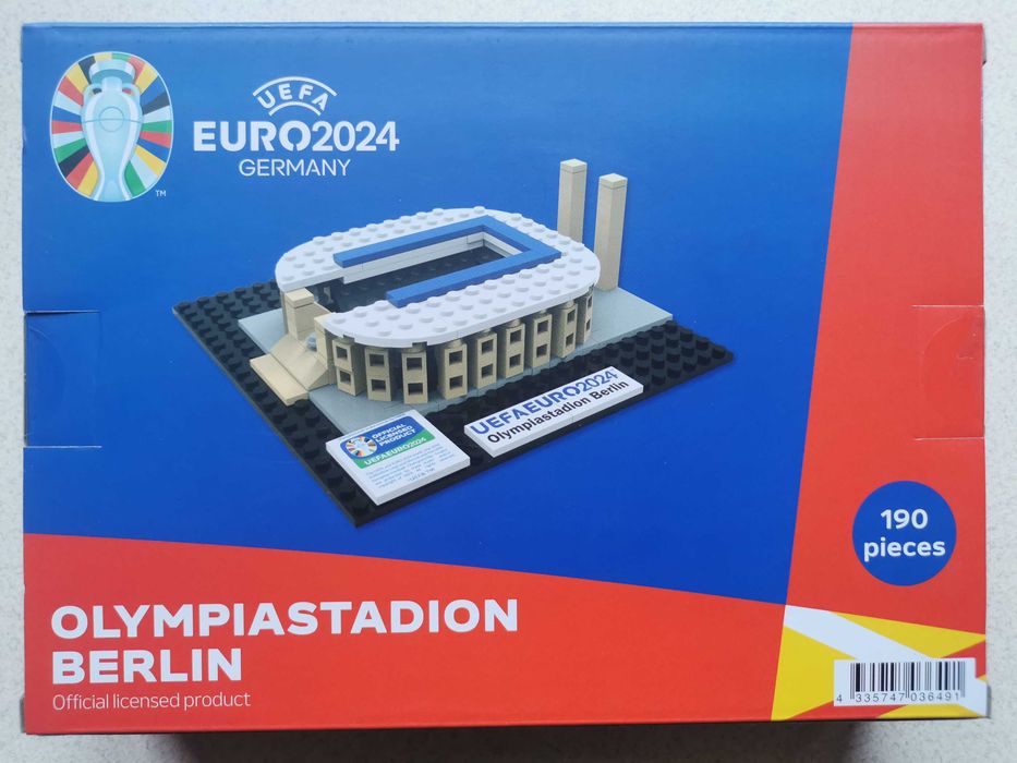 Klocki EURO 2024 Stadion Olympiastdadium Berlin NOWY Unikat Ideał
