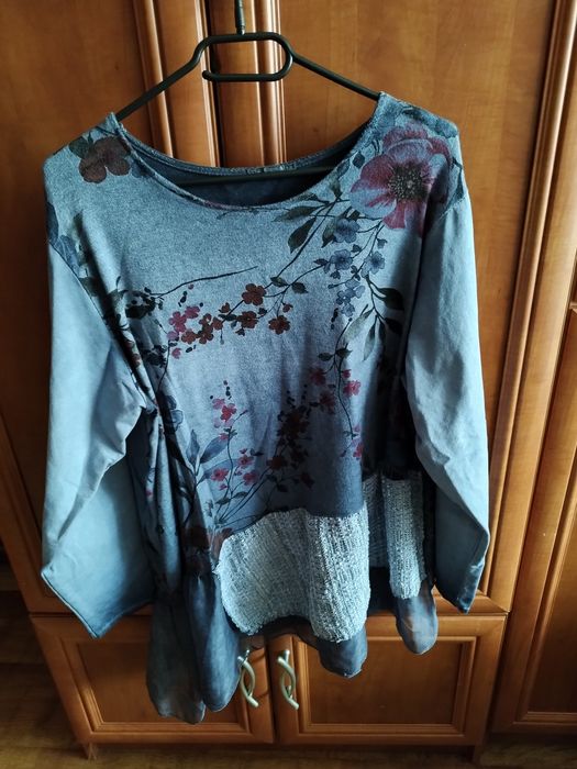 Bluzka damska oversize,długi rękaw XXL