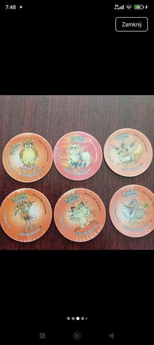 89* Pokemon trójwymiarowe 13 sztuk