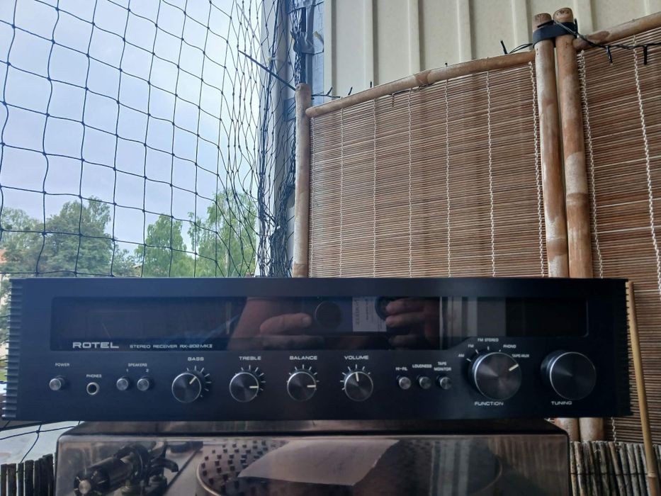 Amplituner Rotel RX-202 MKII Vintage Stereo Receiver – Made in Japan, stan bardzo dobry
