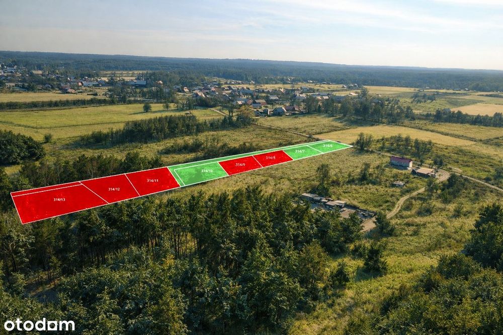 Działki budowlane w otulinie lasu