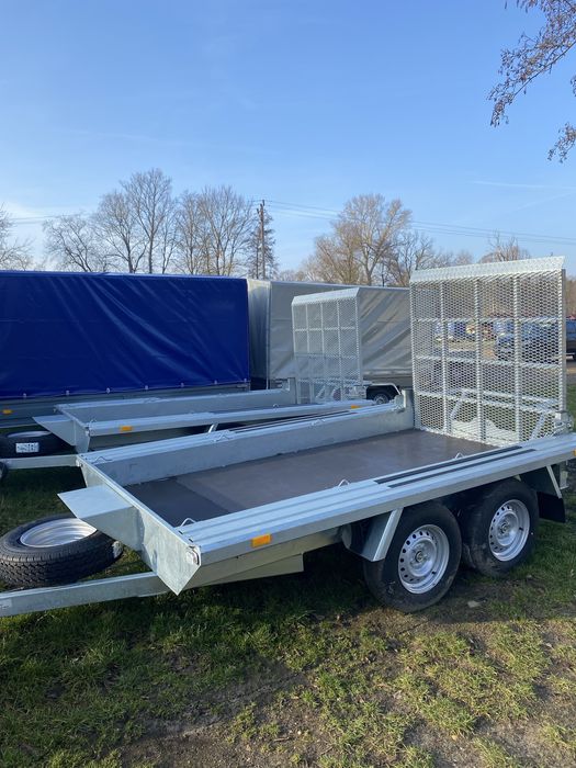 Przyczepa dwuosiowa do przewozu minikoparek Fracht dmc 2700.