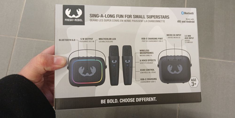 Conjunto de Karaoke para crianças Preto