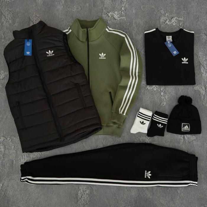 Чоловічий зимній спортивний костюм адідас набір Adidas [5в1] [xs-3xl]