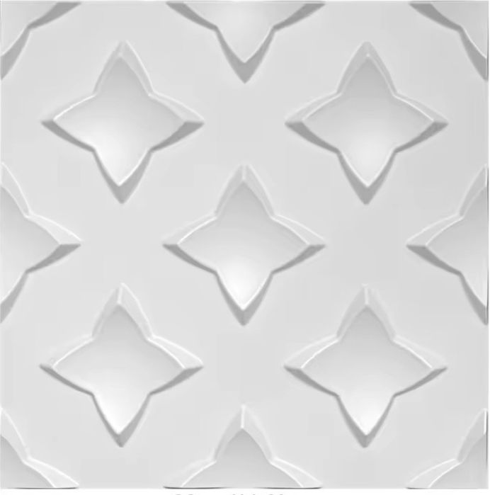 Placas de gesso 3D. Decoração rapida e prática.
