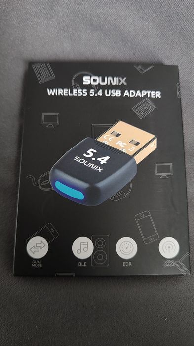 Adapter Bluetooth 5.4 USB do Komputera PC DONGLE SOUNIX WIRELESS