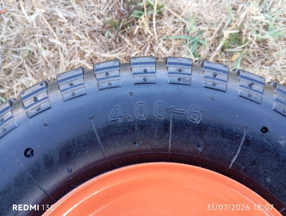 Conjunto de 4 Rodas  Pneumáticas Multiusos (Jardim / Carga / Obra)