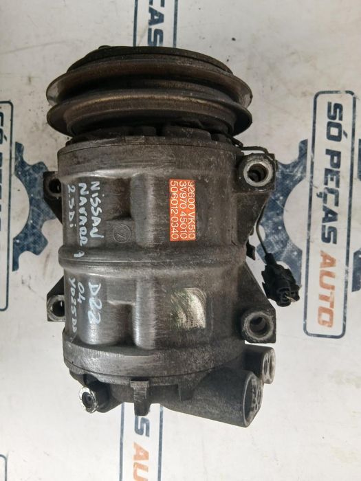 COMPRESSOR AC NISSAN PICK-UP NAVARA D22 2.5DI 133 , REF: 92600VK510 -