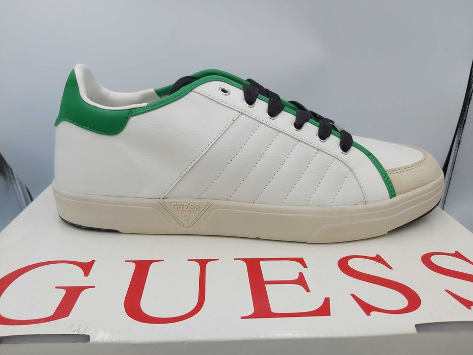 NOWE sneakersy GUESS rozmiar 46 białe zielone trampki