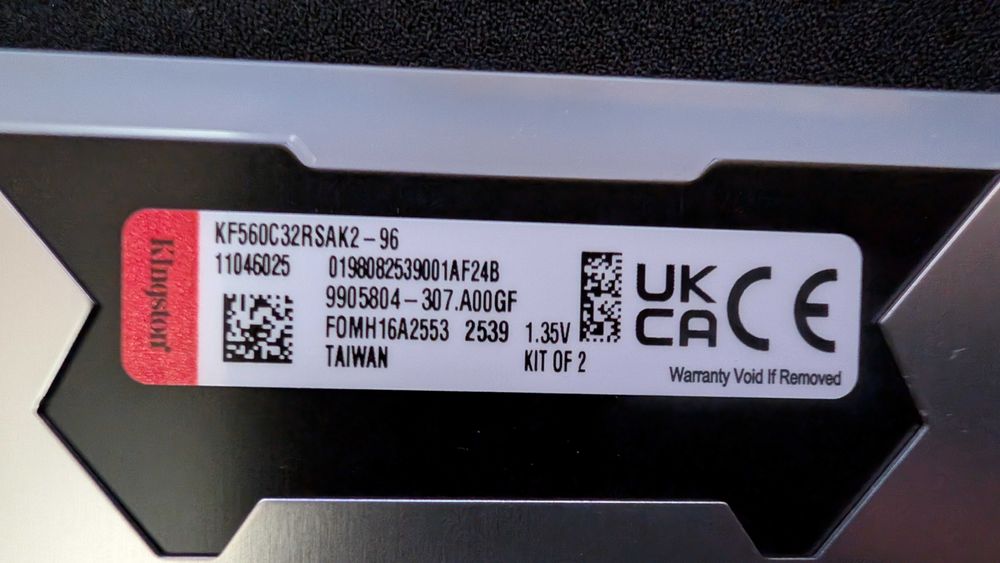 Оперативна пам'ять Kingston Fury DDR5 96GB (2x48) 6000MHz Б/В