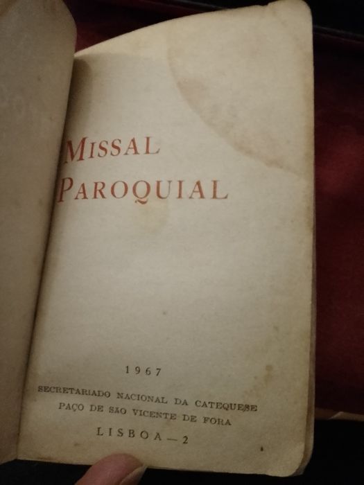 Missal Paroquial-Secretarariado naional da catequese -1967-15E-Missal Festivo- Uniao gráfica -  Joannes- 1965 - 10E  Desde 10E