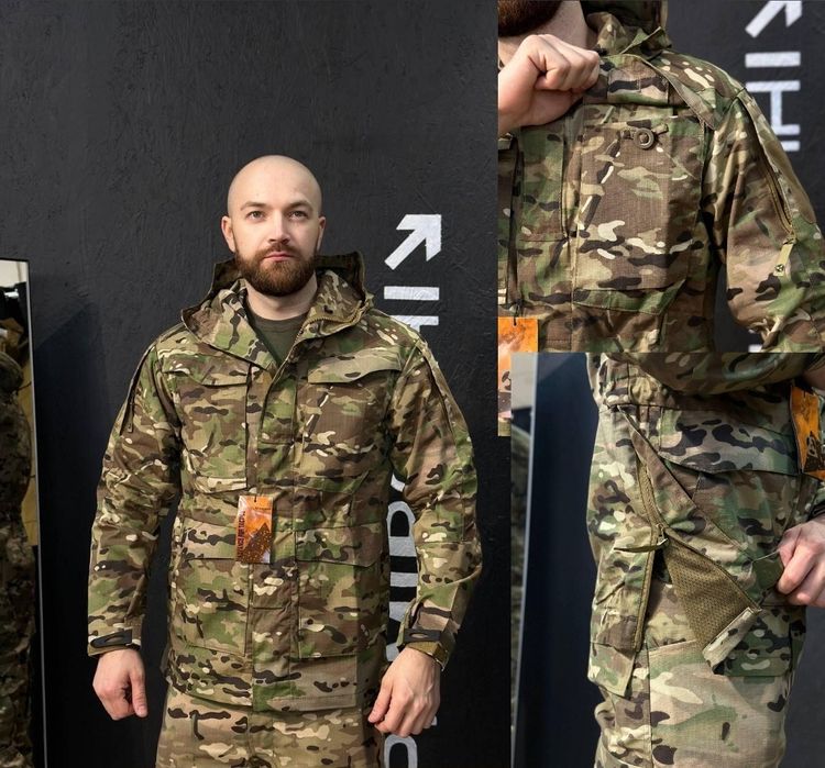 Куртка-парка летняя "койот" дышащая, с подкладкой капюшоном опт дроп