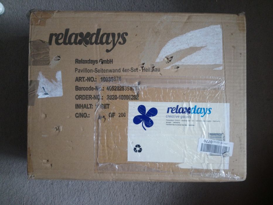 Ściany pawilonu 2x3m relaxdays