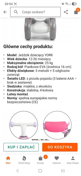 Jeździk Milly Mally