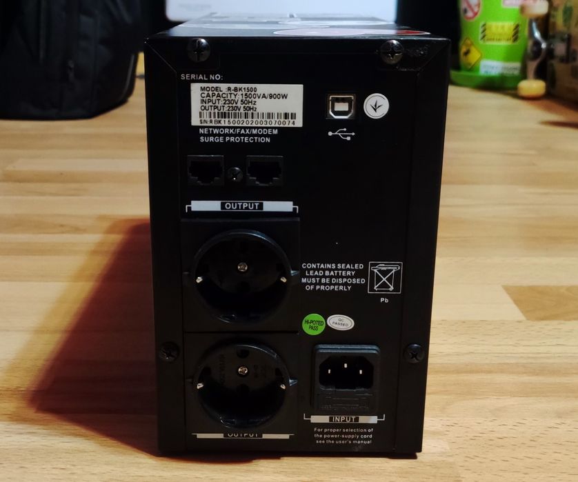 UPS FrimeCom Sumry R-B 1500, 900 Вт (без акумуляторів)