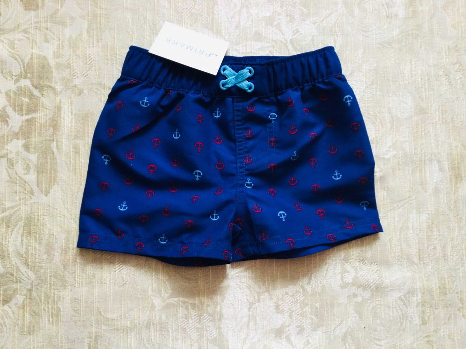 2-4 рок. 92 зр Primark. пляжні шорти для плавання з морським принтом