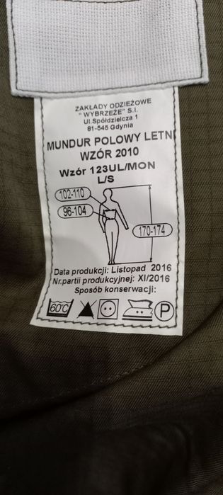 Mundur polowy letni L/S