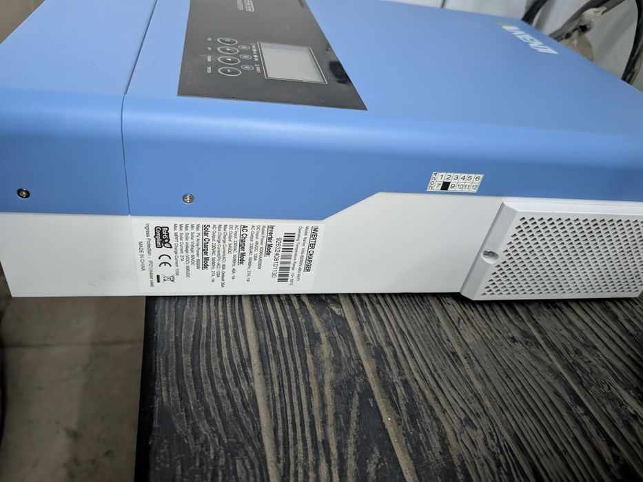 Гібридний інвертор Anenji ANJ-6200W 48V Wi-Fi 5кВт