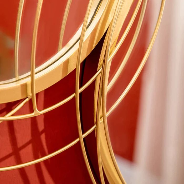 Conjunto de 4 Espelhos de Parede Belle com efeito 3D Dourado